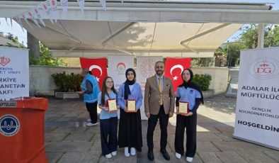 Adalar’da Siyer-i Nebi Yarışmasında ödül heyecanı
