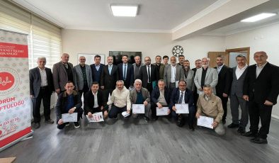 Çorum’da etkili hutbe kursu tamamlandı