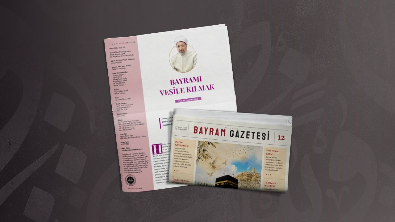 Diyanet Bayram Gazetesi'nin 12. Sayısı (Kurban özel) yayınlandı