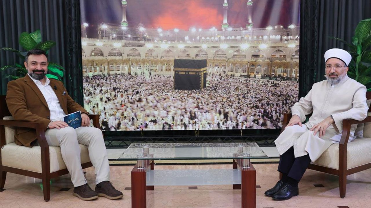 Diyanet İşleri Başkanı Arpaguş, Diyanet TV’ye konuk oldu