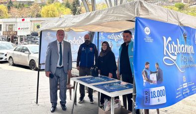 Hakkari’de TDV kurban standı kuruldu