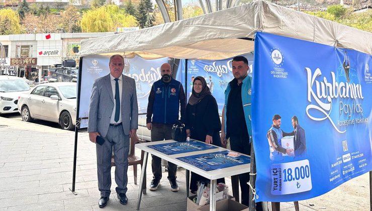 Hakkari’de TDV kurban standı kuruldu