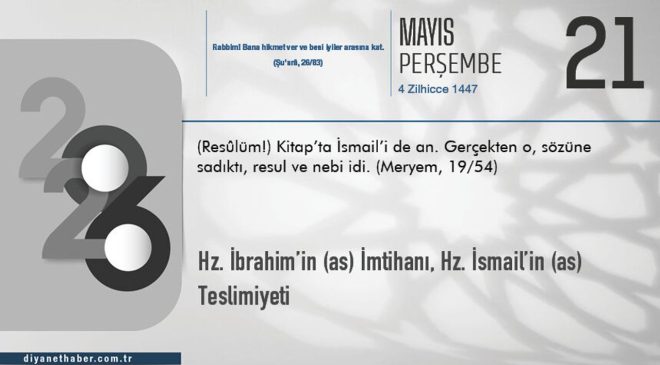 Hz. İbrahim’in (as) İmtihanı, Hz. İsmail’in (as) Teslimiyeti