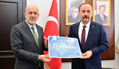 Isparta Valisi Erin, kurban vekaletini TDV’ye verdi