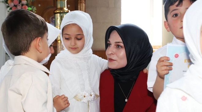 Kaymakam Orhan, miniklerin Kur’an sevincine ortak oldu