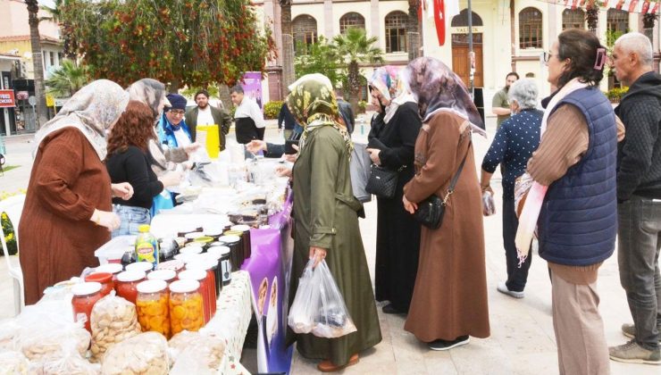 Manisa’da evlenecek çiftlere destek için hayır çarşısı açıldı