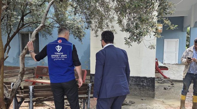 Osmaniye’de selden etkilenen camilerde hasar tespiti yapıldı