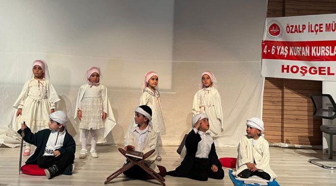 Özalp’ta 4-6 miniklerin yıl sonu programı