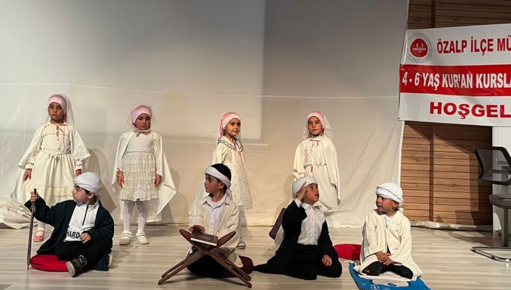 Özalp’ta 4-6 miniklerin yıl sonu programı