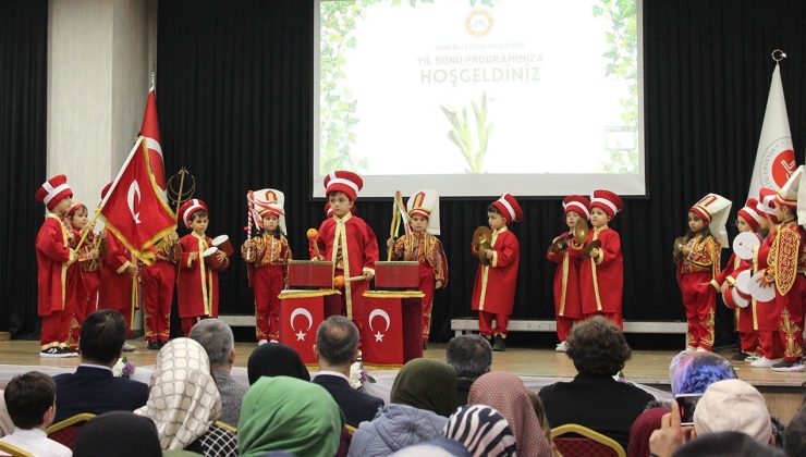 Tokat’ta minikler yıl sonu sevinci yaşadı