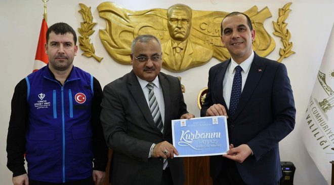 Vali Taşolar, kurban vekaletini TDV’ye verdi