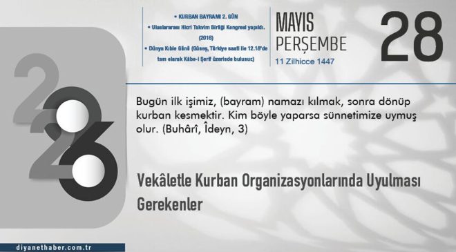 Vekâletle Kurban Organizasyonlarında Uyulması Gerekenler