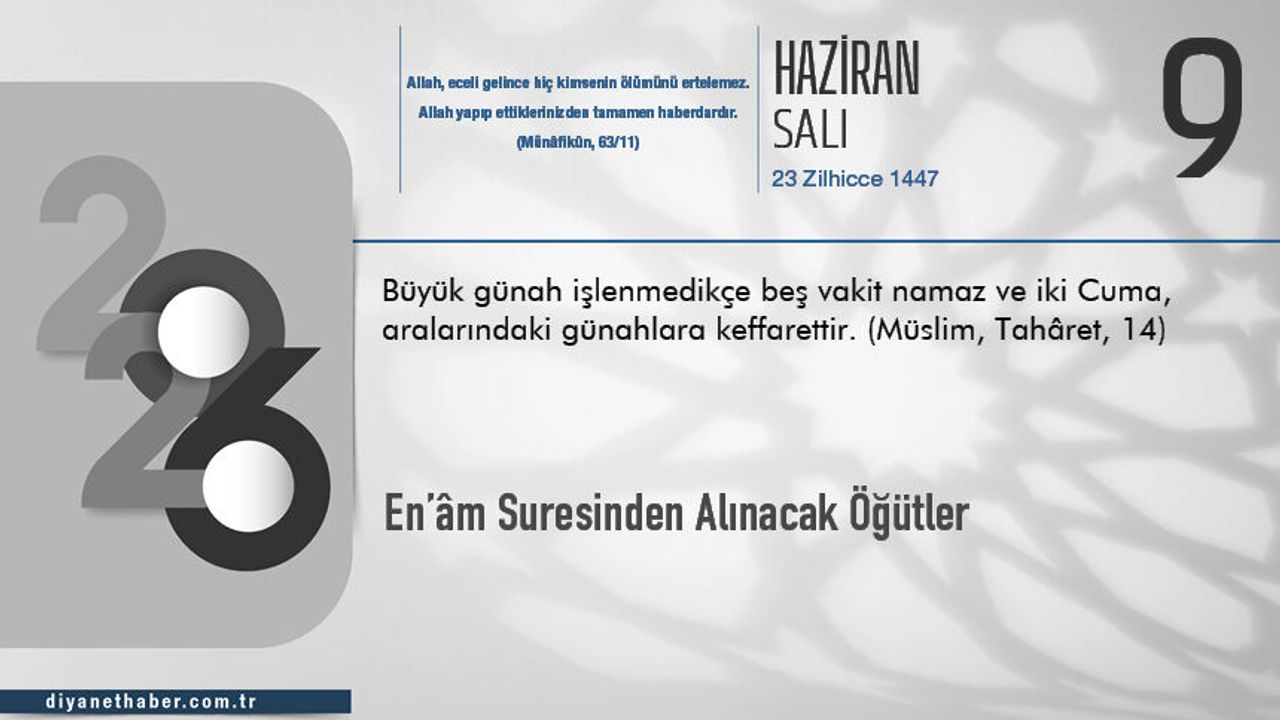 En’âm Suresinden Alınacak Öğütler