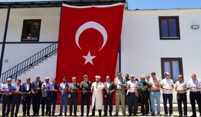 Erentepe Köyü’nde 45 günde tamamlanan cami açıldı