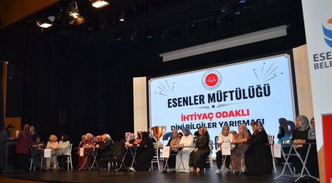Esenler’de Kur’an Kursları arası bilgi yarışması heyecanı