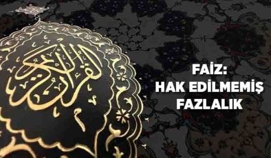 Faiz: Hakedilmemiş Fazlalık