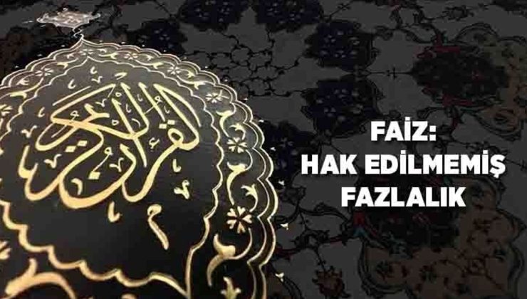 Faiz: Hakedilmemiş Fazlalık