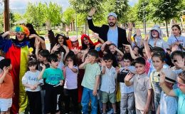 Genç’te minikler aileleriyle piknikte buluştu