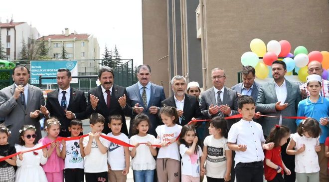 Kur’an kursu öğrencileri yeni spor ve oyun alanlarına kavuştu