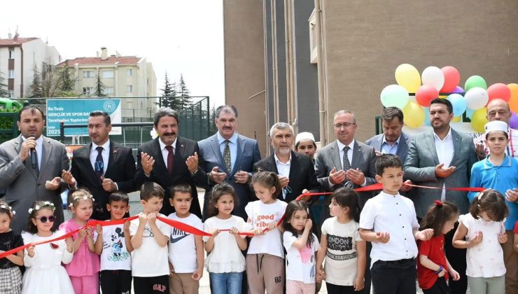 Kur’an kursu öğrencileri yeni spor ve oyun alanlarına kavuştu