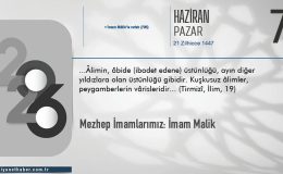 Mezhep İmamlarımız: İmam Malik