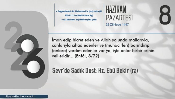 Sevr’de Sadık Dost: Hz. Ebû Bekir (ra)