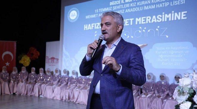 Vali Makas: Hafızlık manevi bir sorumluluktur
