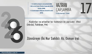 Zünnûreyn (iki nur sahibi): Hz. Osman (ra)