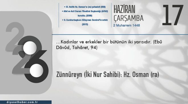 Zünnûreyn (iki nur sahibi): Hz. Osman (ra)