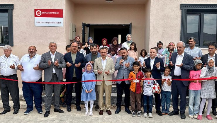 Bünyan’da Adalet 4-6 Yaş Kur’an Kursu açıldı