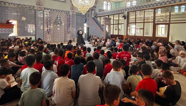 Çelikhan’da “camide yazar çocuk buluşması” gerçekleştirildi