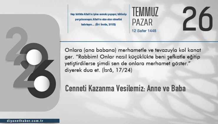 Cenneti Kazanma Vesilemiz: Anne ve Baba