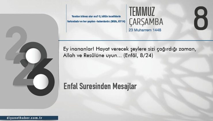 Enfal Suresinden Mesajlar