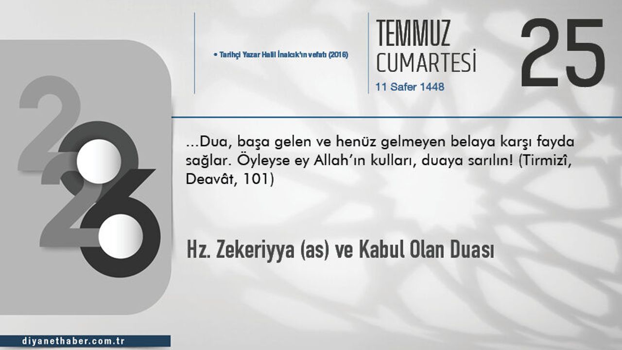 Hz. Zekeriyya (as) ve Kabul Olan Duası