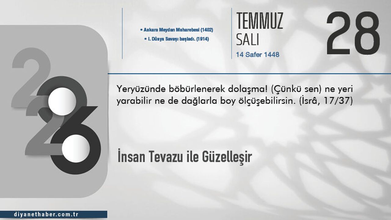 İnsan Tevazu ile Güzelleşir