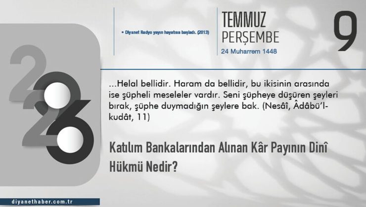 Katılım Bankalarından Alınan Kâr Payının Dinî Hükmü Nedir?