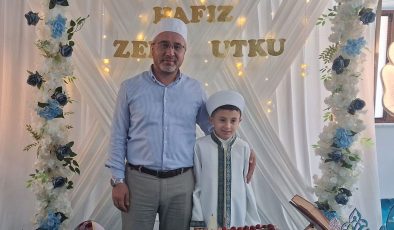 Örgün eğitimle birlikte 7 Ayda hafız oldu