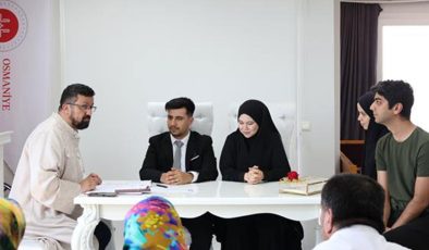 Osmaniye İl Müftülüğünde resmi nikah hizmetleri sürüyor